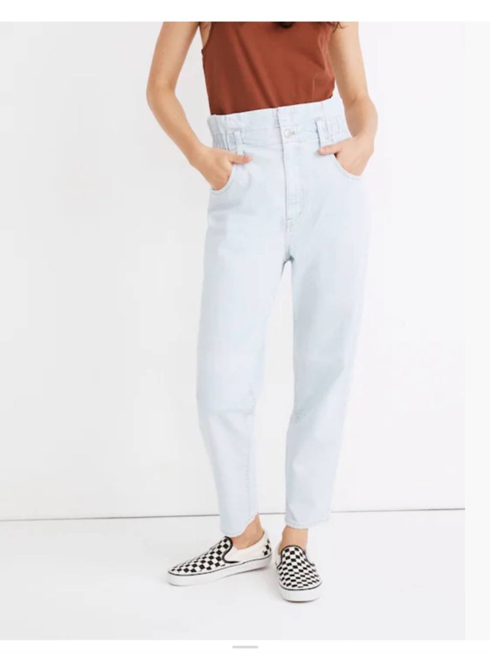 Madewell NWOT❗️Paperwaist Classic Straight Jeans in Broomfield Wash